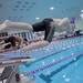 Swimmers spring into the pool during a relay race in the swimming and diving South Eastern Conference Championships at Pioneer High School on Saturday, Feb. 25. Chris Asadian | AnnArbor.com